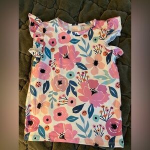 Mila and Rose PRETTY IN PURPLE S/S RUFFLE TEE